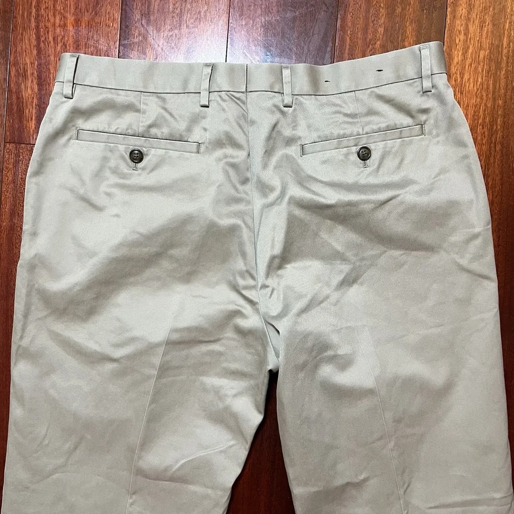 Banana Republic Pants Mens 34x32 (35x30) Tan Non Iron Tailored Slim Fit Graham